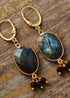 Boho Earrings, Dangle Earrings, Labradorite